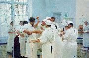 Ilya Repin The Surgeon Evgueni Vasilievich Pavlov in the Operating Theater USA oil painting artist